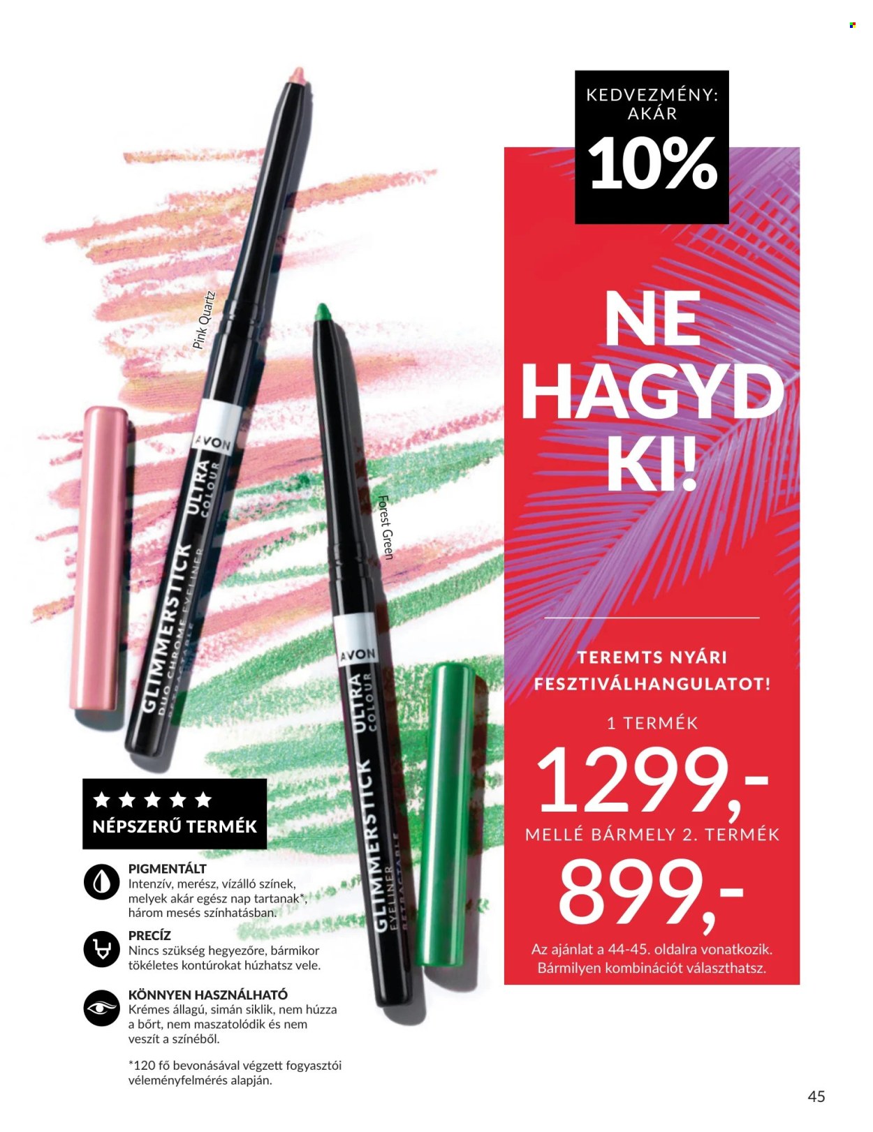 Avon akciós újság érvényes:  - 2026.07.01 - 2026.07.31. 45. oldal Oldal 45