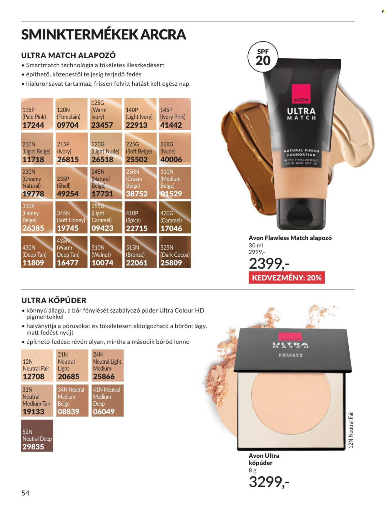 Avon akciós újság érvényes:  - 2026.07.01 - 2026.07.31. 54. oldal Oldal 54