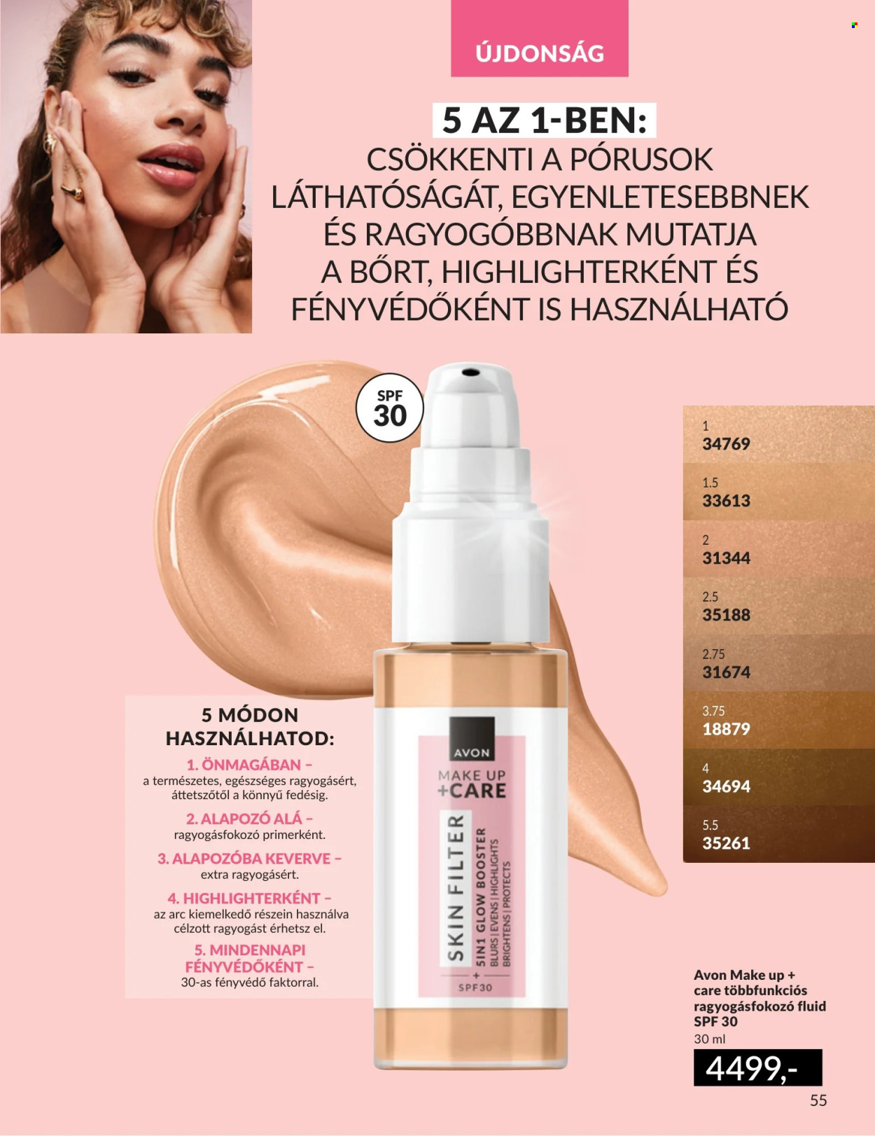 Avon akciós újság érvényes:  - 2026.07.01 - 2026.07.31. 55. oldal Oldal 55