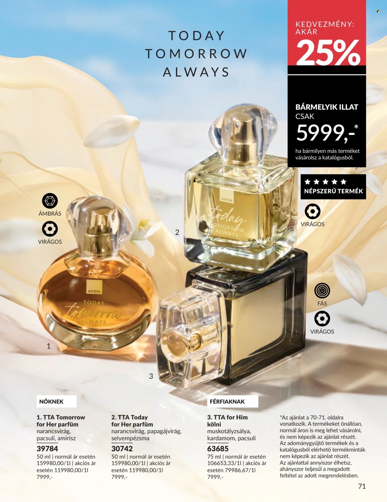 Avon akciós újság érvényes:  - 2026.07.01 - 2026.07.31. 71. oldal Oldal 71