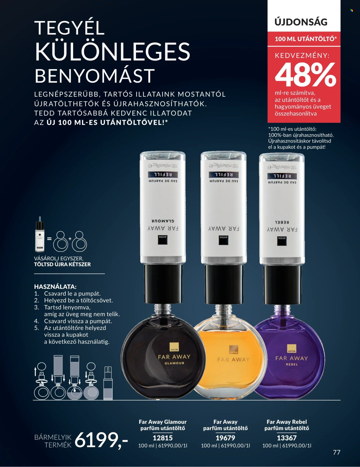 Avon akciós újság érvényes:  - 2026.07.01 - 2026.07.31. 77. oldal Oldal 77