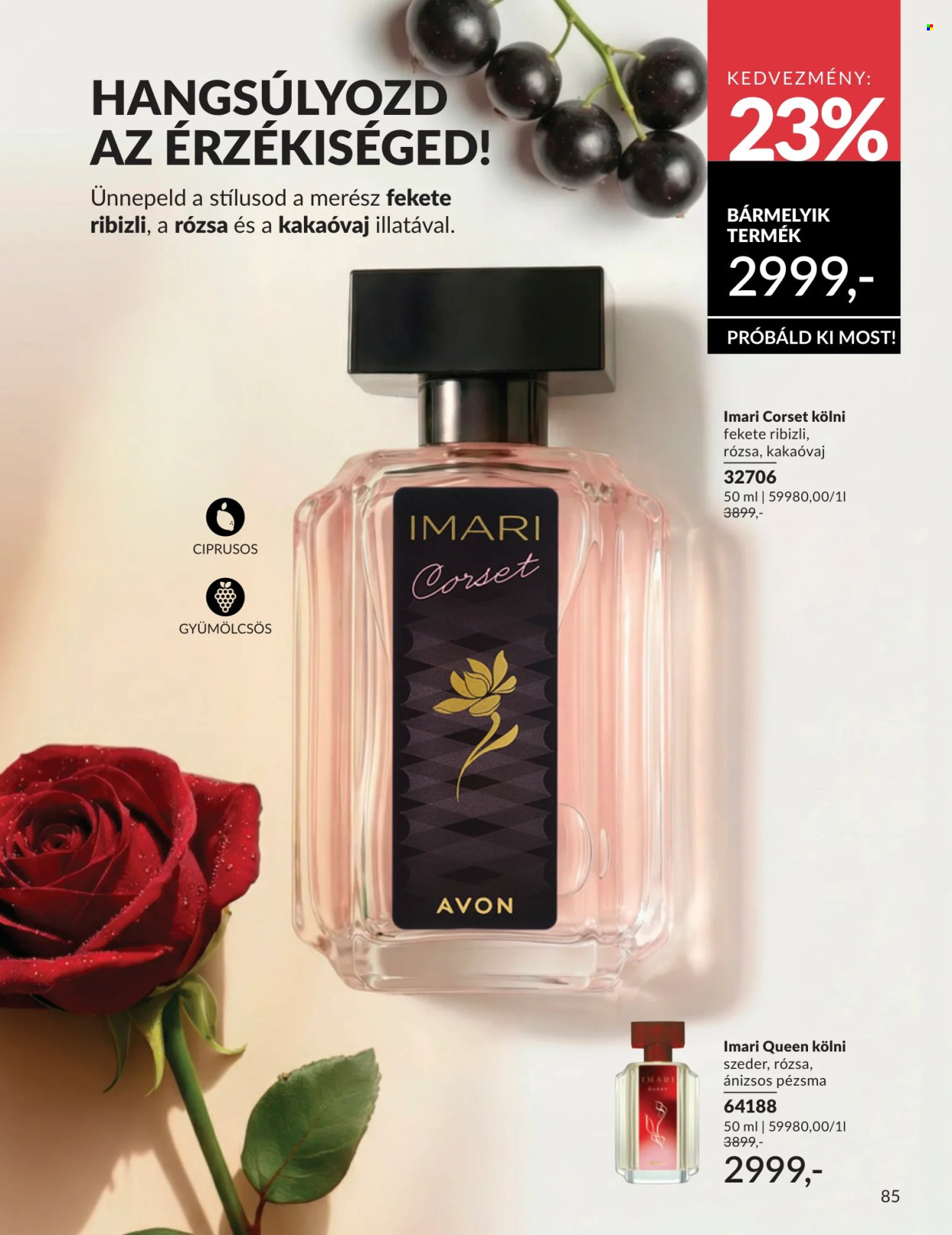 Avon akciós újság érvényes:  - 2026.07.01 - 2026.07.31. 85. oldal Oldal 85