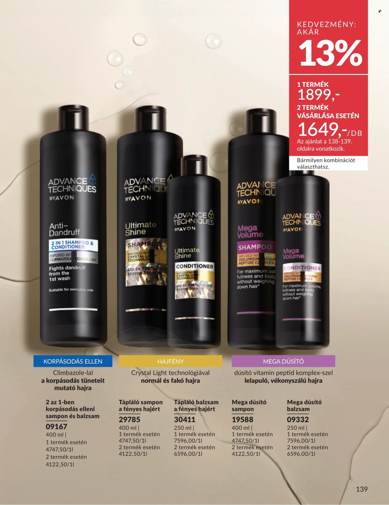 Avon akciós újság érvényes:  - 2026.07.01 - 2026.07.31. 139. oldal Oldal 139