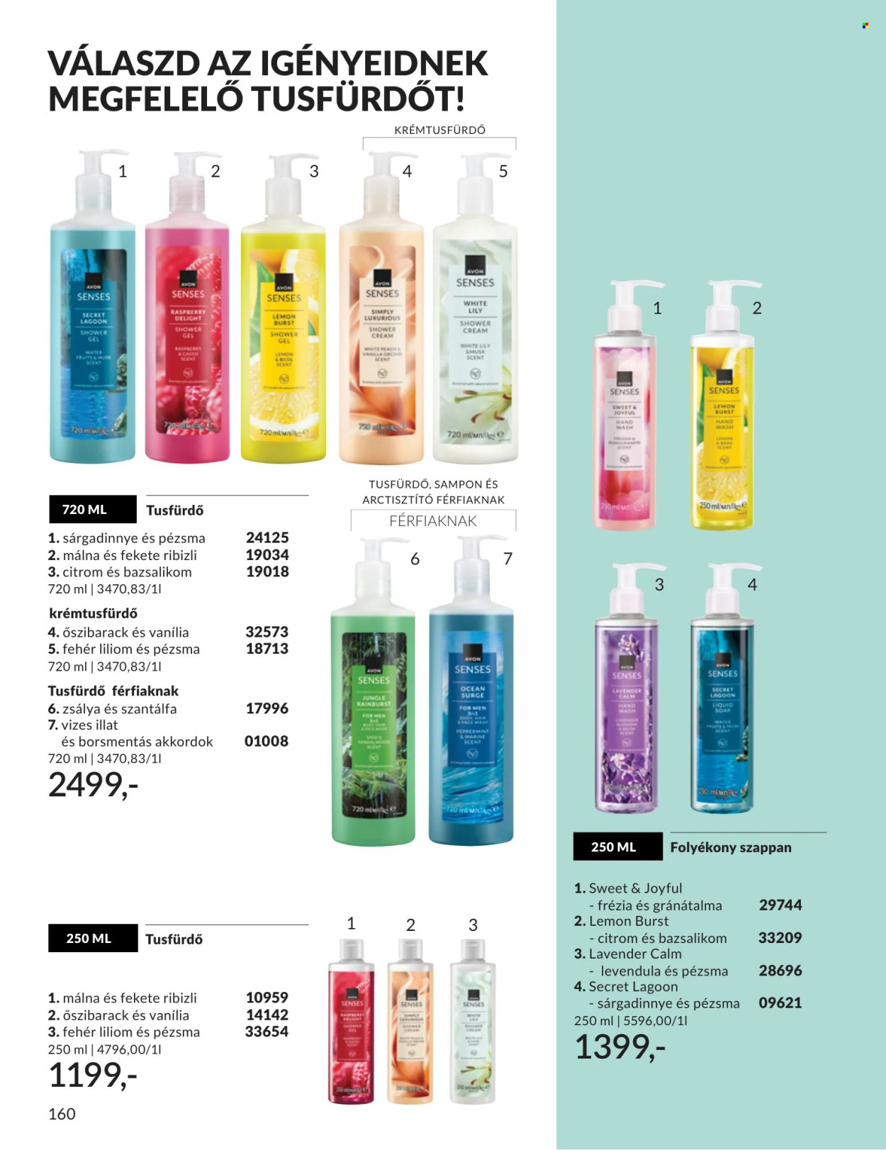 Avon akciós újság érvényes:  - 2026.07.01 - 2026.07.31. 160. oldal Oldal 160