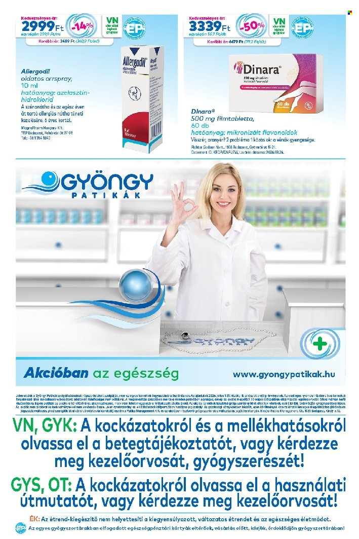 Gyöngy Patikák akciós újság érvényes:  - 2026.07.01 - 2026.07.31. 20. oldal Oldal 20