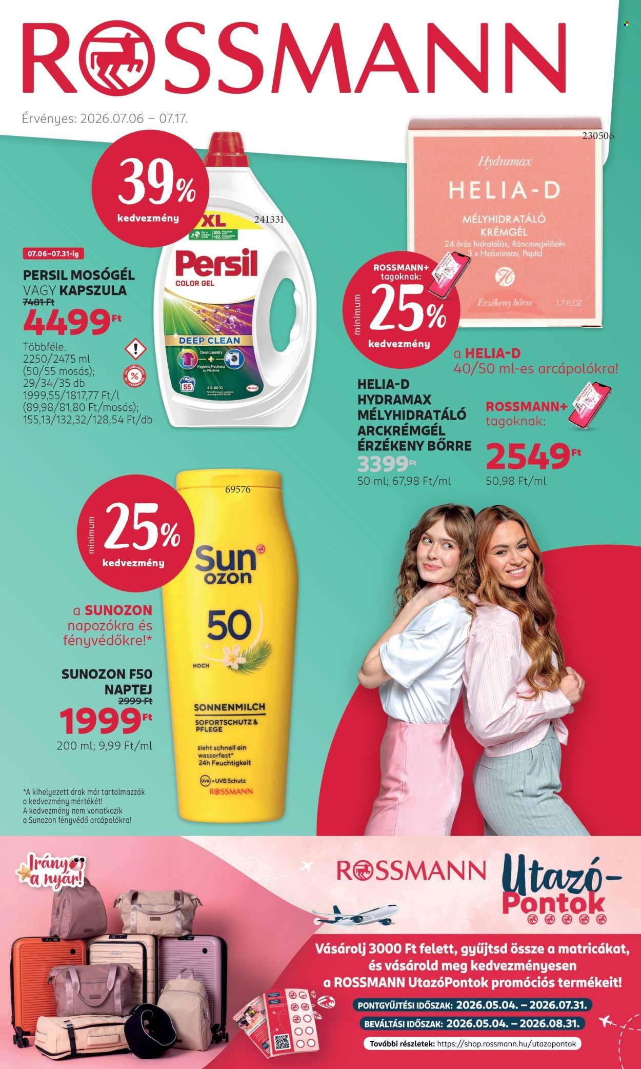 Rossmann akciós újság érvényes:  - 2026.07.06 - 2026.07.17. 1. oldal Oldal 1