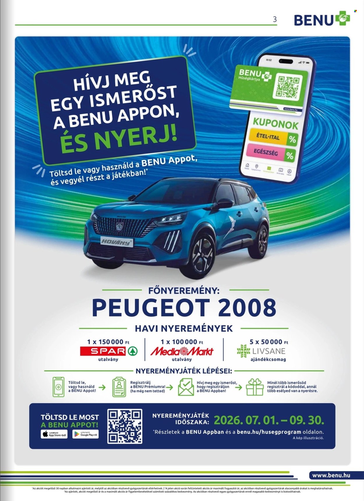 BENU Gyógyszertár akciós újság érvényes:  - 2026.07.01 - 2026.07.31. 3. oldal Oldal 3