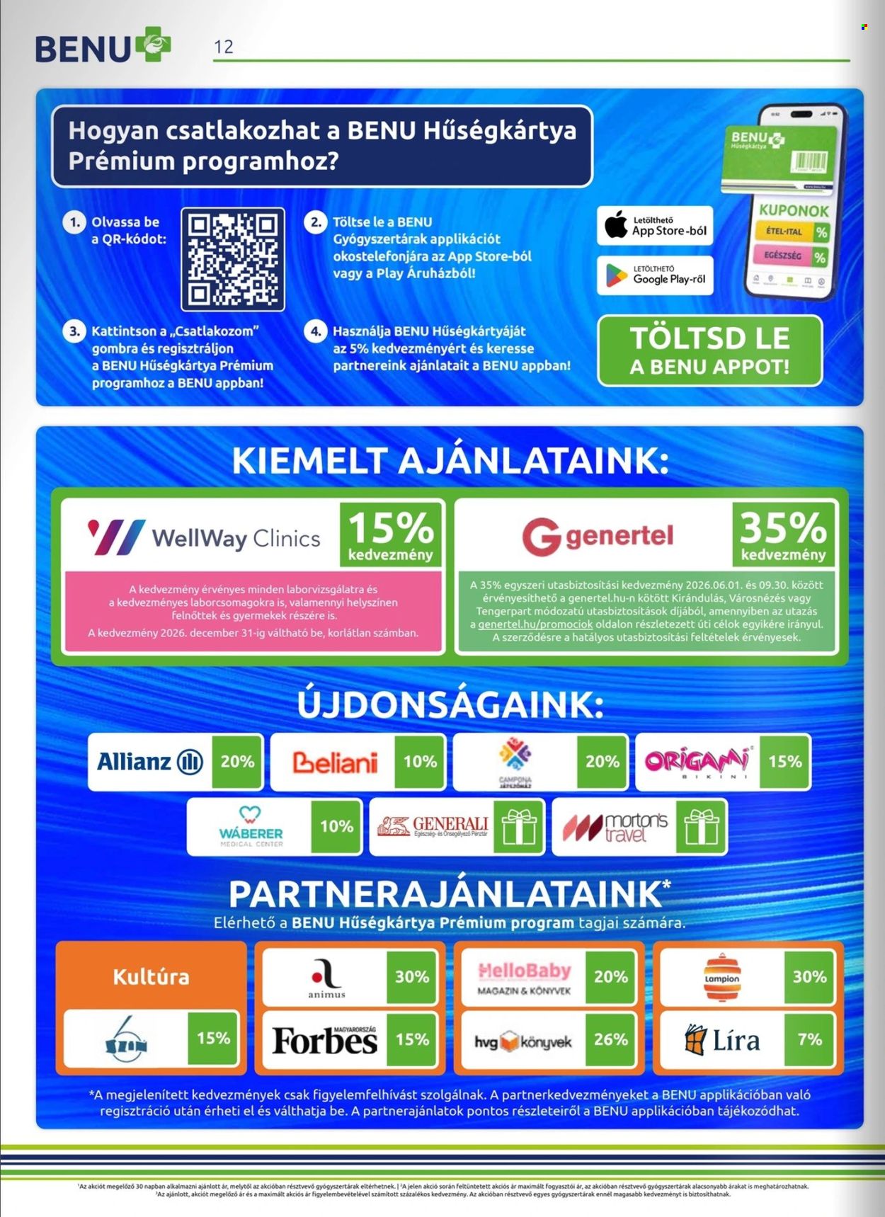 BENU Gyógyszertár akciós újság érvényes:  - 2026.07.01 - 2026.07.31. 12. oldal Oldal 12