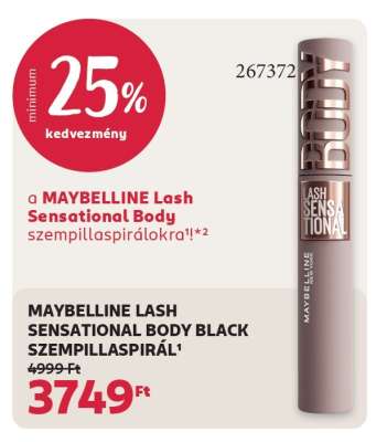 MAYBELLINE LASH SENSATIONAL BODY BLACK SZEMPILLASPIRÁL