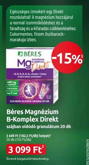 Béres Magnézium B-Komplex Direkt