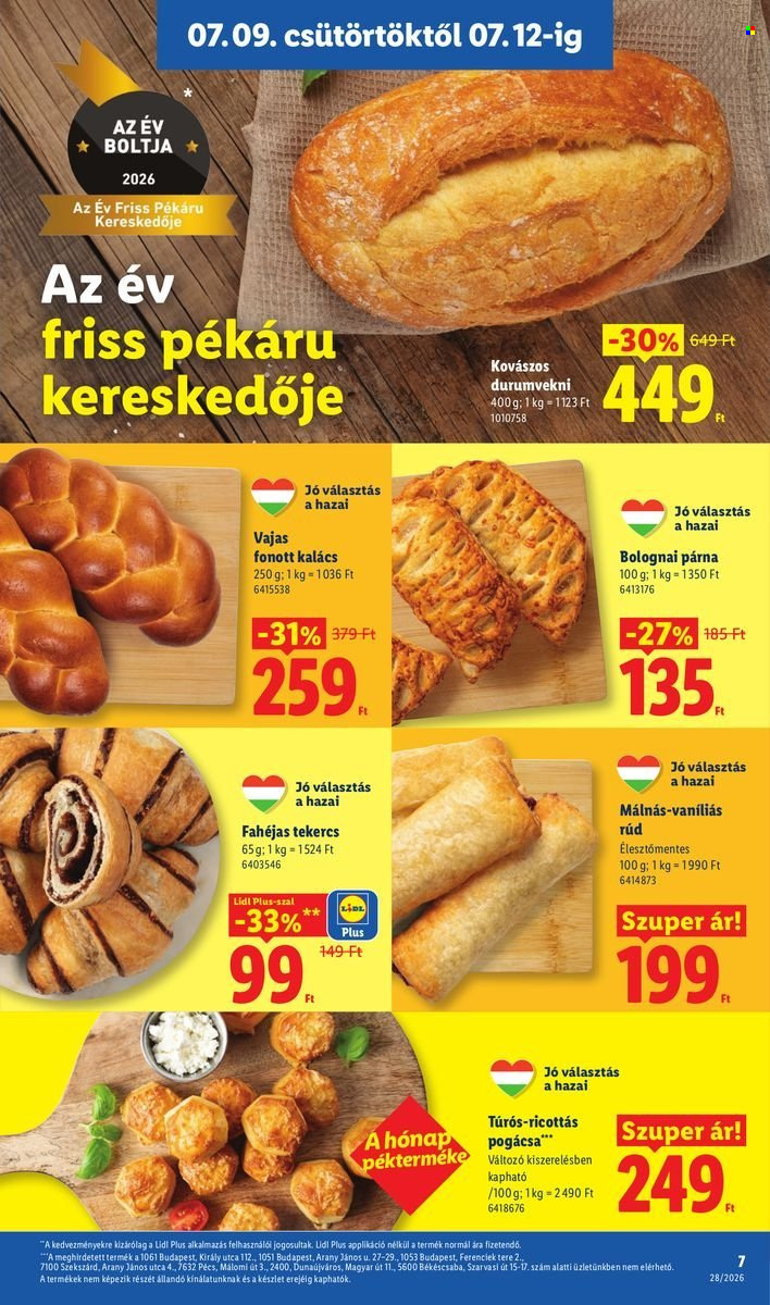 Lidl akciós újság érvényes:  - 2026.07.09 - 2026.07.15. 7. oldal Oldal 7