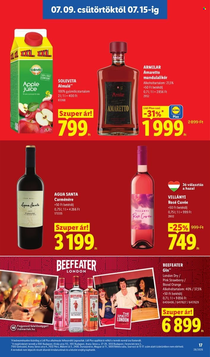 Lidl akciós újság érvényes:  - 2026.07.09 - 2026.07.15. 17. oldal Oldal 17