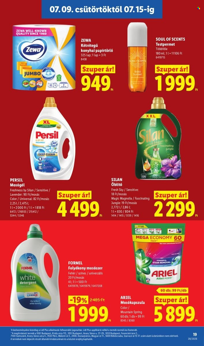 Lidl akciós újság érvényes:  - 2026.07.09 - 2026.07.15. 19. oldal Oldal 19
