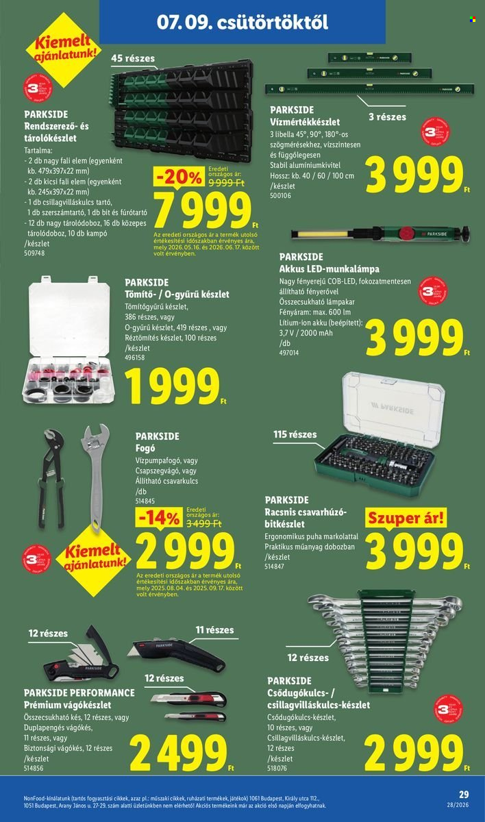 Lidl akciós újság érvényes:  - 2026.07.09 - 2026.07.15. 29. oldal Oldal 29