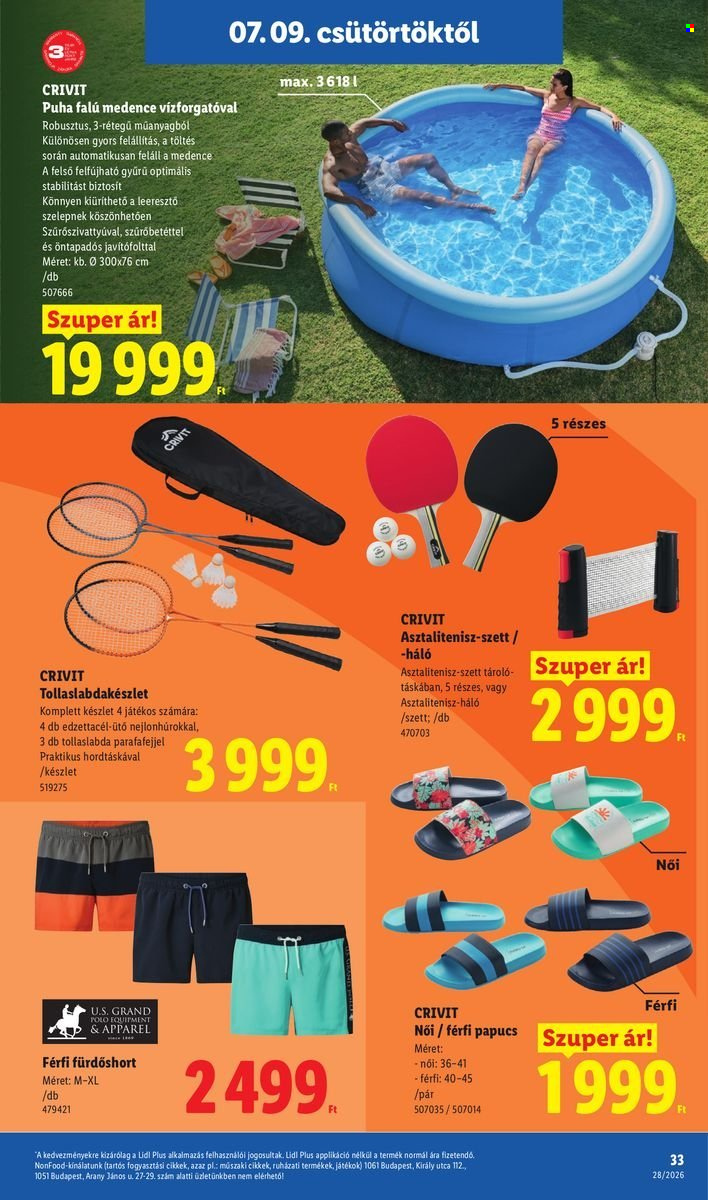 Lidl akciós újság érvényes:  - 2026.07.09 - 2026.07.15. 33. oldal Oldal 33
