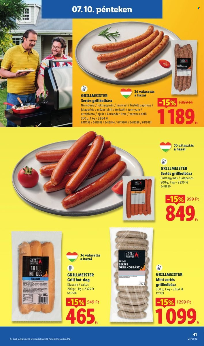 Lidl akciós újság érvényes:  - 2026.07.09 - 2026.07.15. 41. oldal Oldal 41