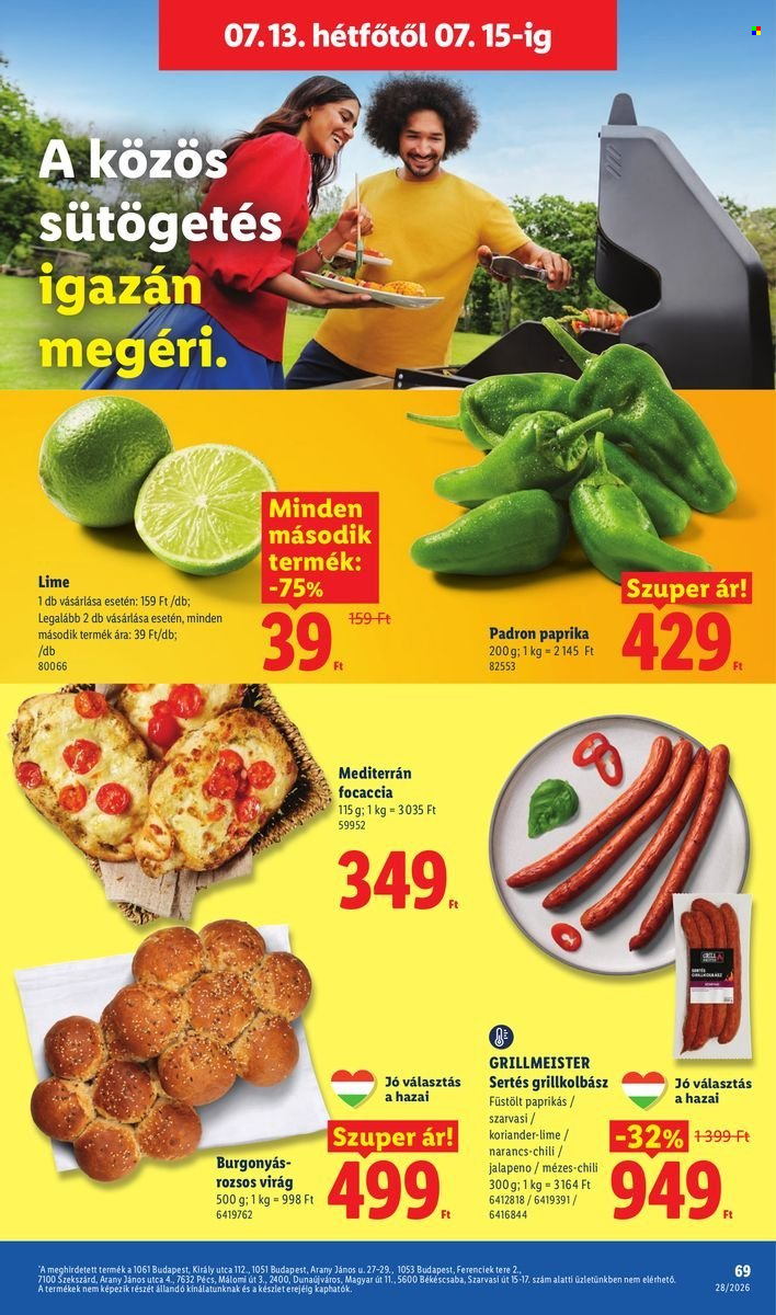 Lidl akciós újság érvényes:  - 2026.07.09 - 2026.07.15. 69. oldal Oldal 69