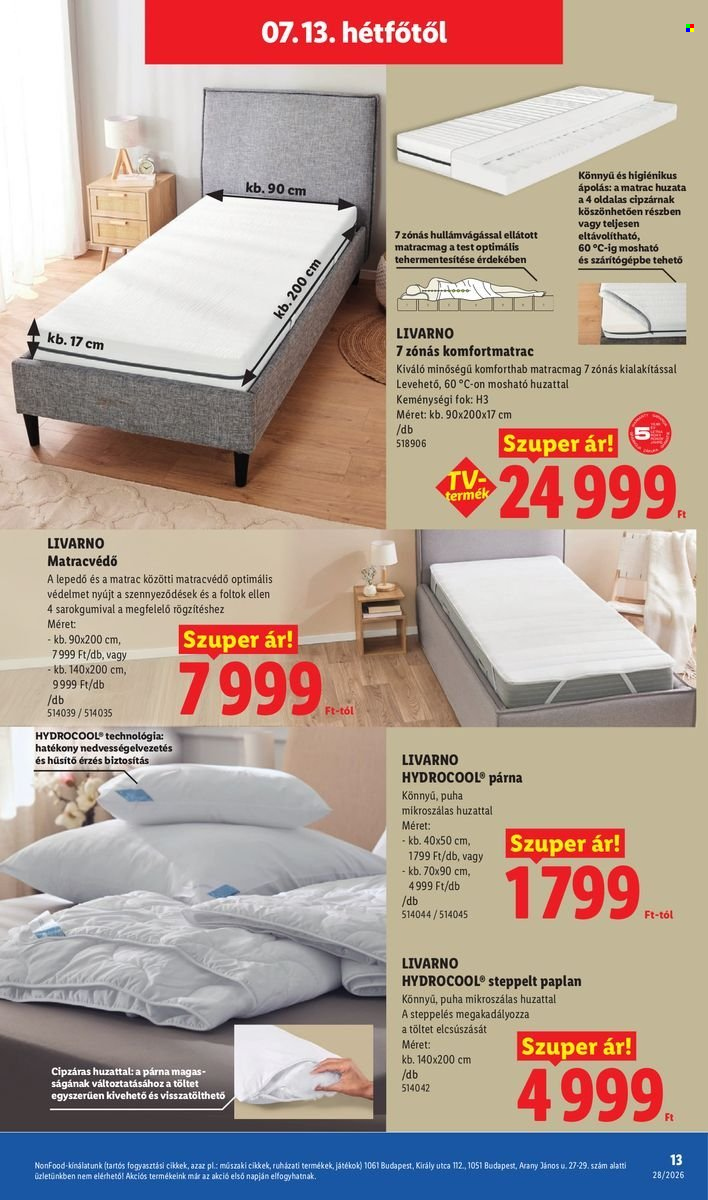 Lidl akciós újság érvényes:  - 2026.07.09 - 2026.07.15. 13. oldal Oldal 13