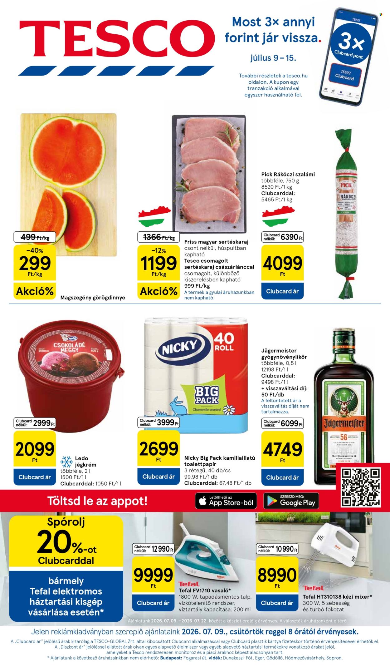 TESCO akciós újság érvényes:  - 2026.07.09 - 2026.07.15. 1. oldal Oldal 1