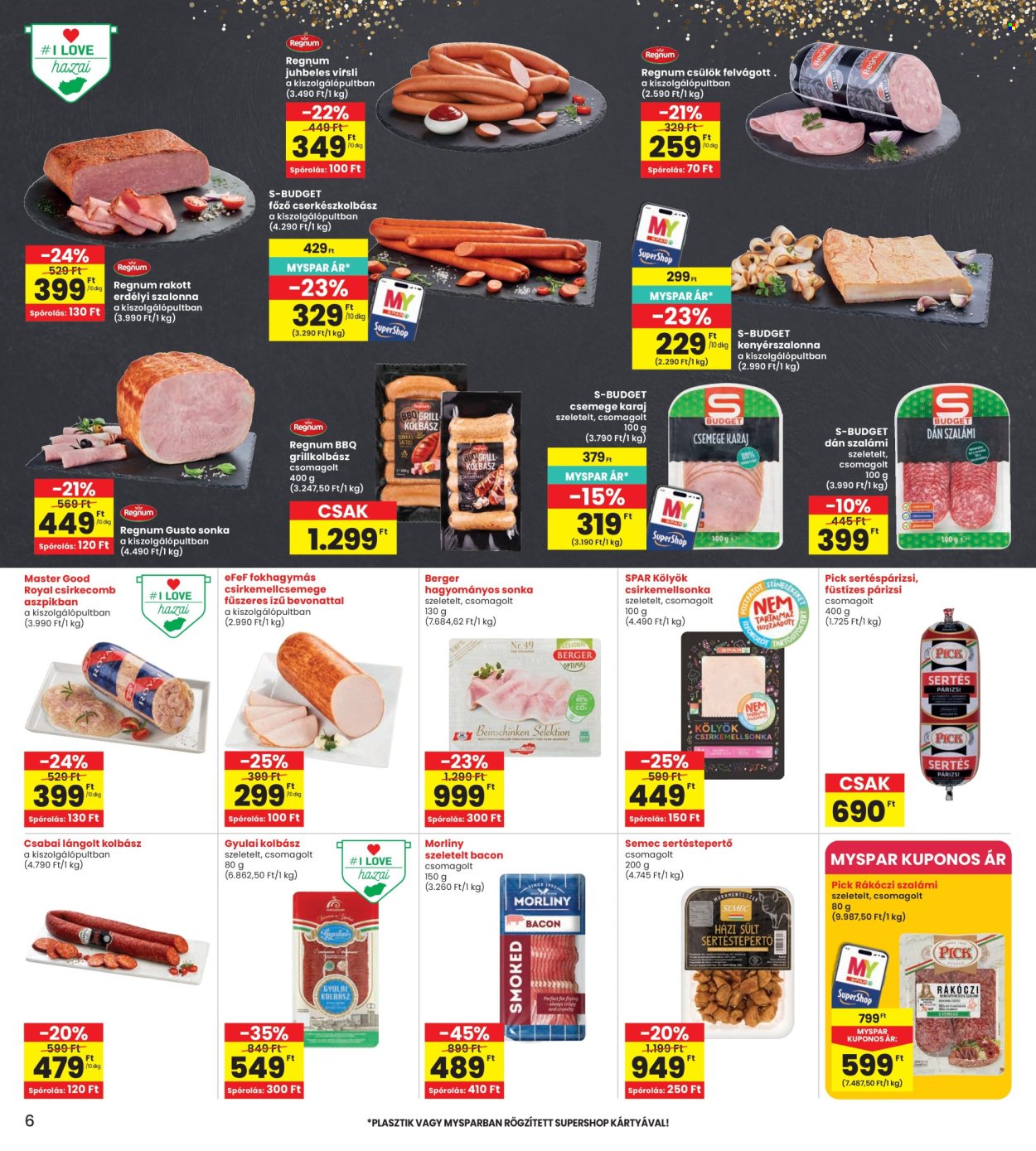 INTERSPAR akciós újság érvényes:  - 2026.07.09 - 2026.07.15. 6. oldal Oldal 6