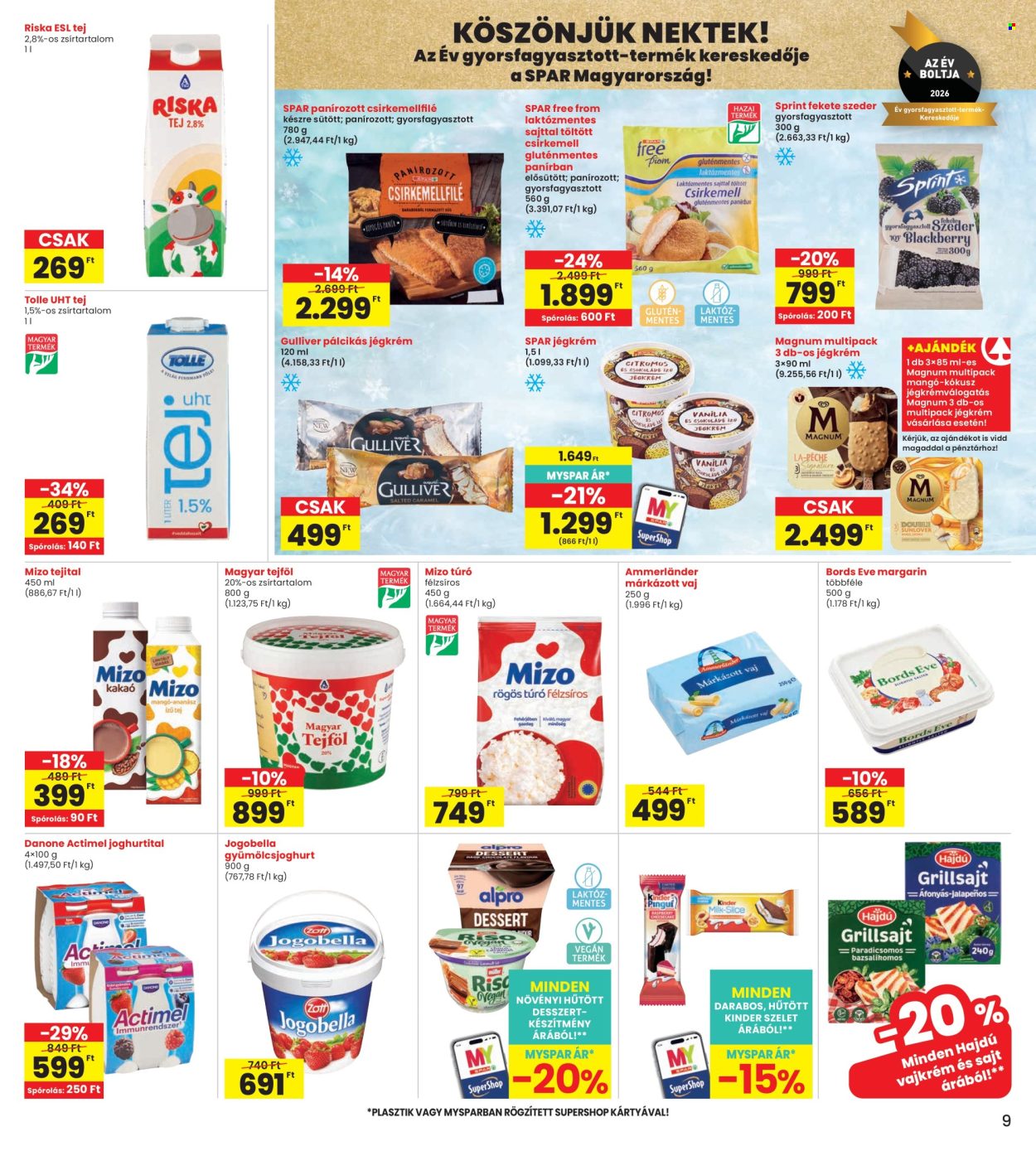 INTERSPAR akciós újság érvényes:  - 2026.07.09 - 2026.07.15. 9. oldal Oldal 9
