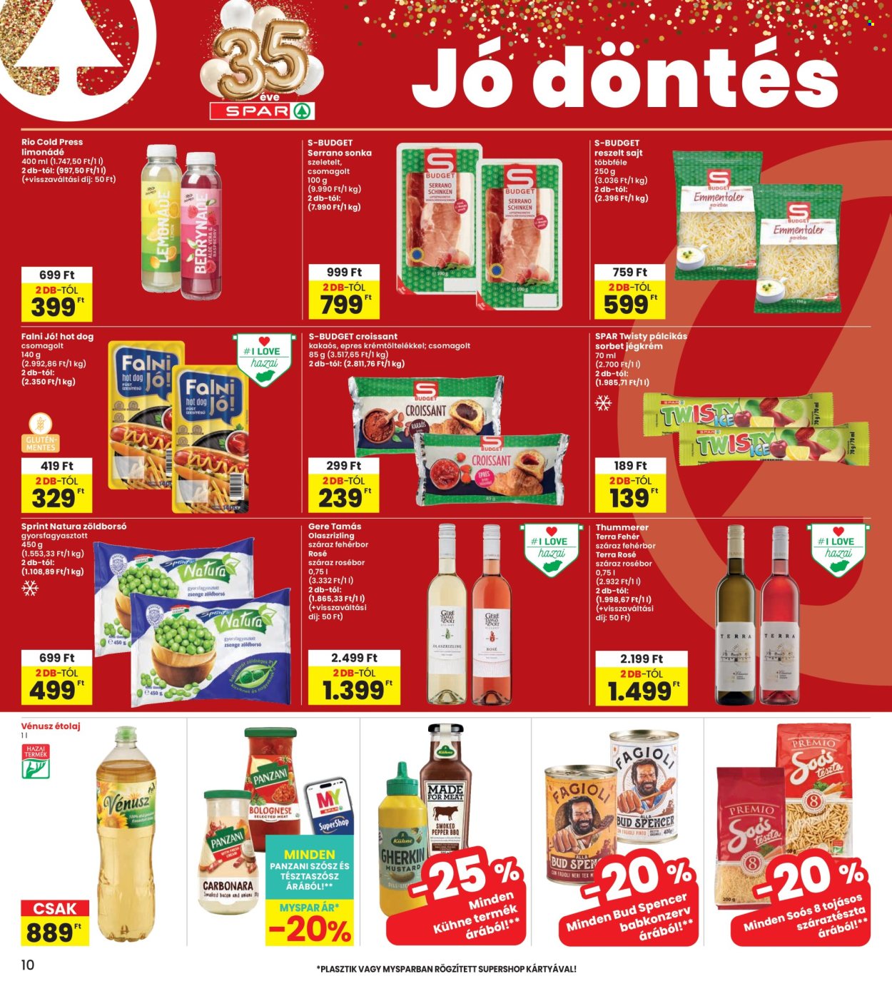 INTERSPAR akciós újság érvényes:  - 2026.07.09 - 2026.07.15. 10. oldal Oldal 10