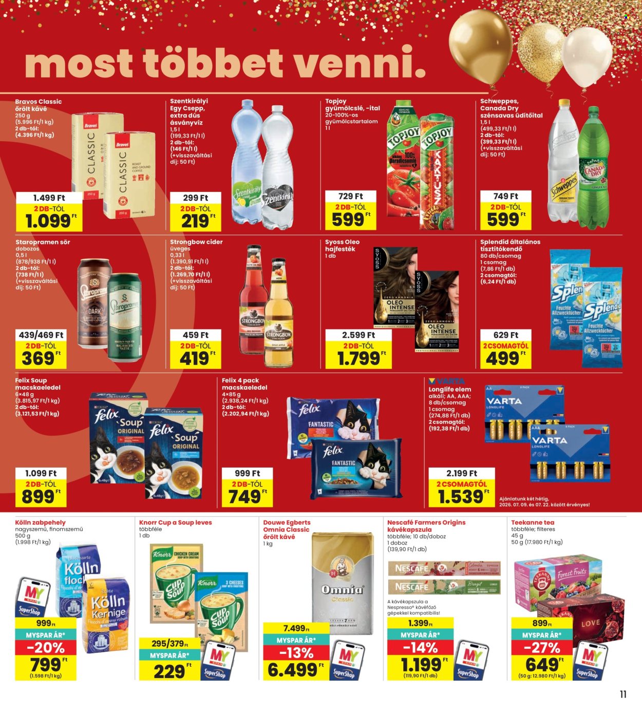 INTERSPAR akciós újság érvényes:  - 2026.07.09 - 2026.07.15. 11. oldal Oldal 11