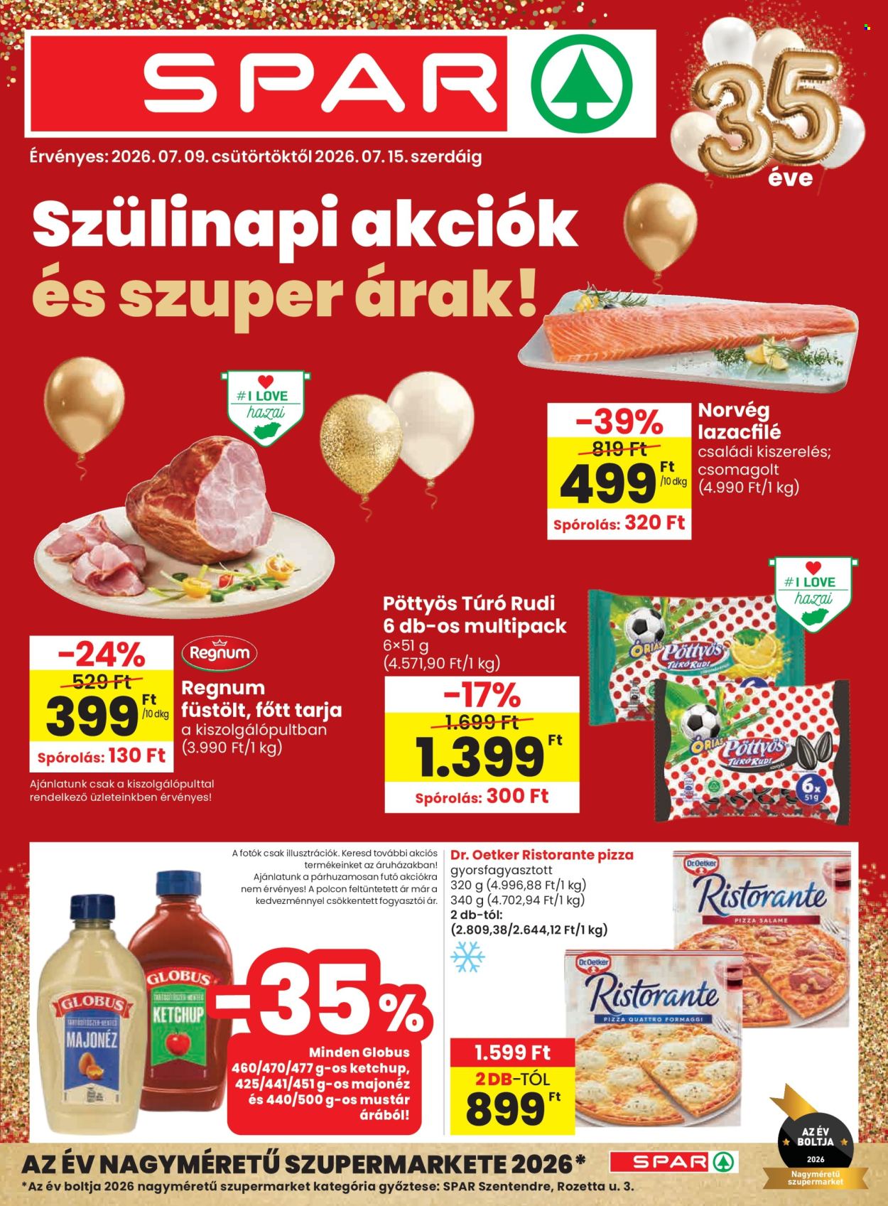SPAR akciós újság érvényes:  - 2026.07.09 - 2026.07.15. 1. oldal Oldal 1