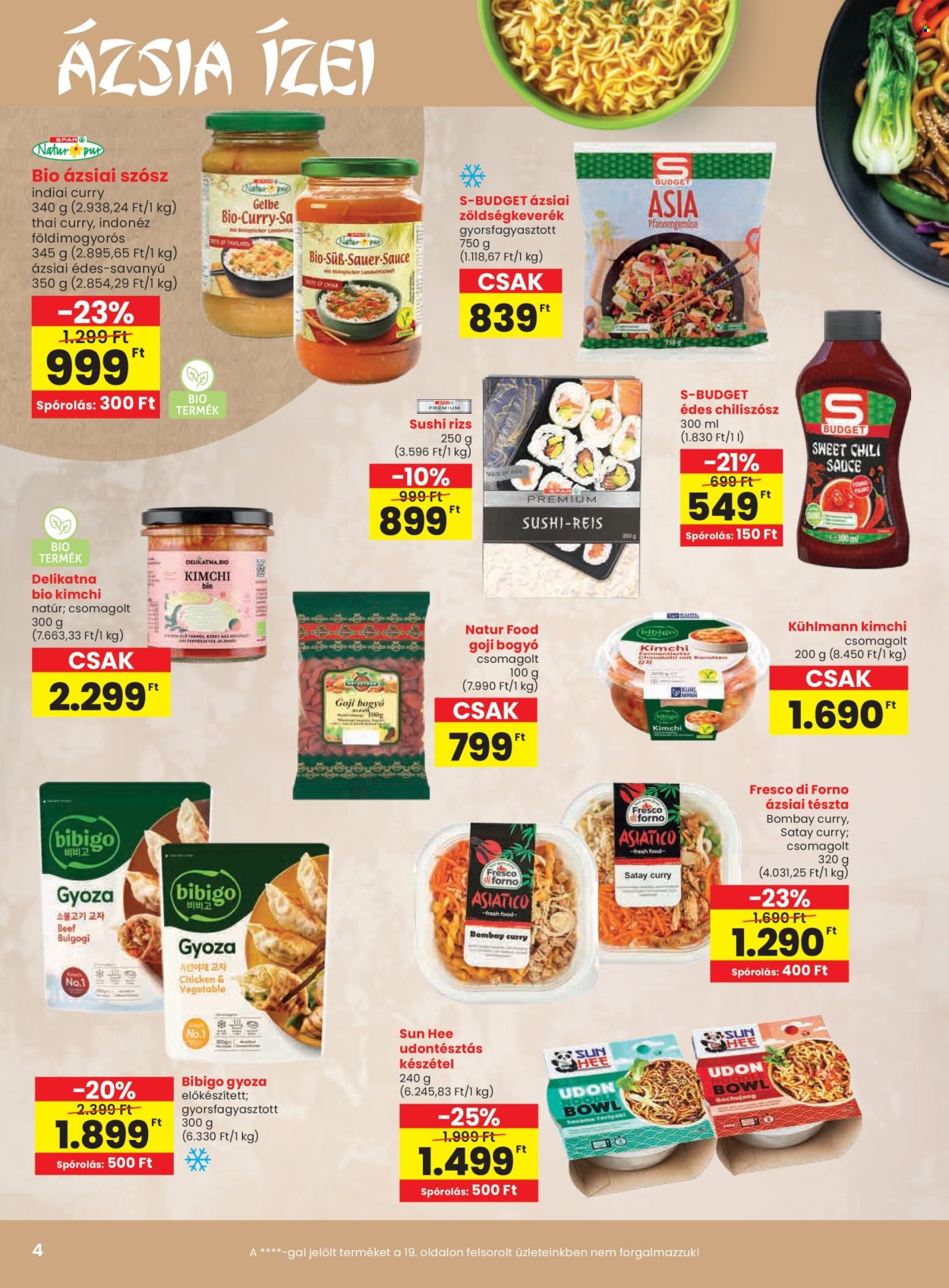 SPAR akciós újság érvényes:  - 2026.07.09 - 2026.07.15. 4. oldal Oldal 4