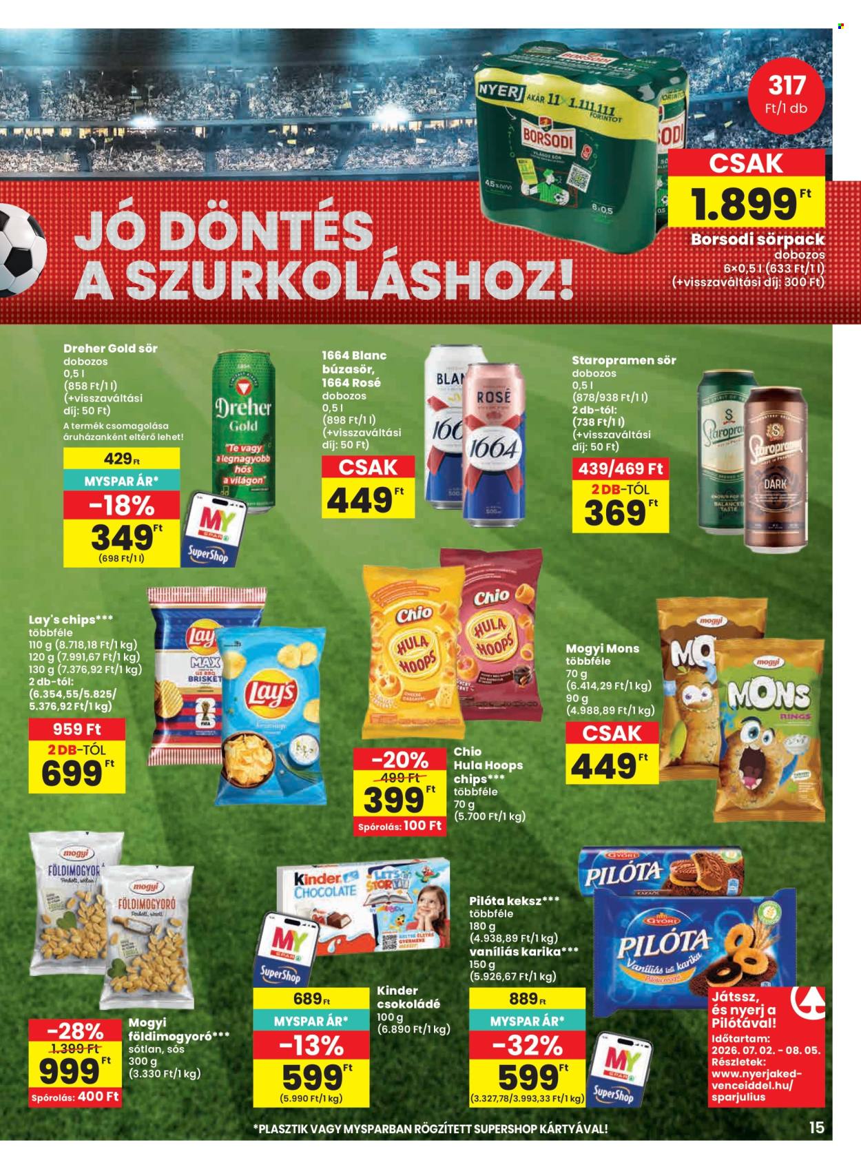 SPAR akciós újság érvényes:  - 2026.07.09 - 2026.07.15. 15. oldal Oldal 15