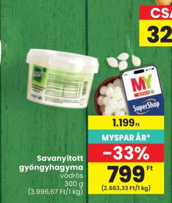 Savanyított gyöngyhagyma