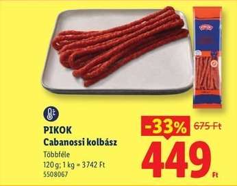PIKOK Cabanossi kolbász