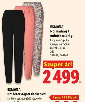 ESMARA Női nadrág / culotte nadrág