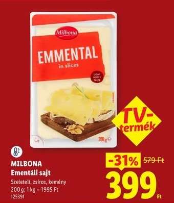 MILBONA Ementáli sajt