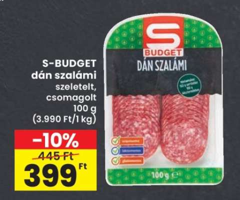 S-BUDGET dán szalámi