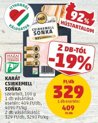 KARÁT CSIRKEMELL SONKA