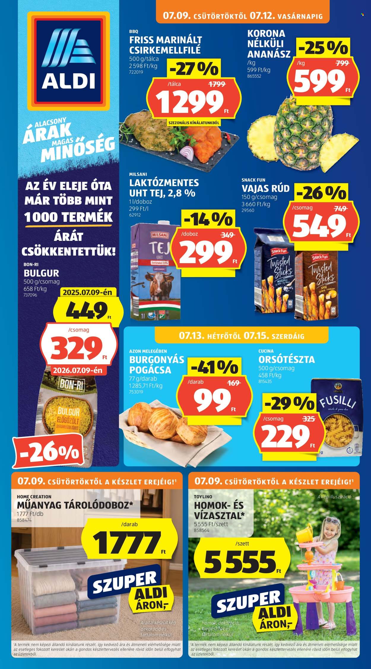 Aldi akciós újság érvényes:  - 2026.07.09 - 2026.07.15. 1. oldal Oldal 1
