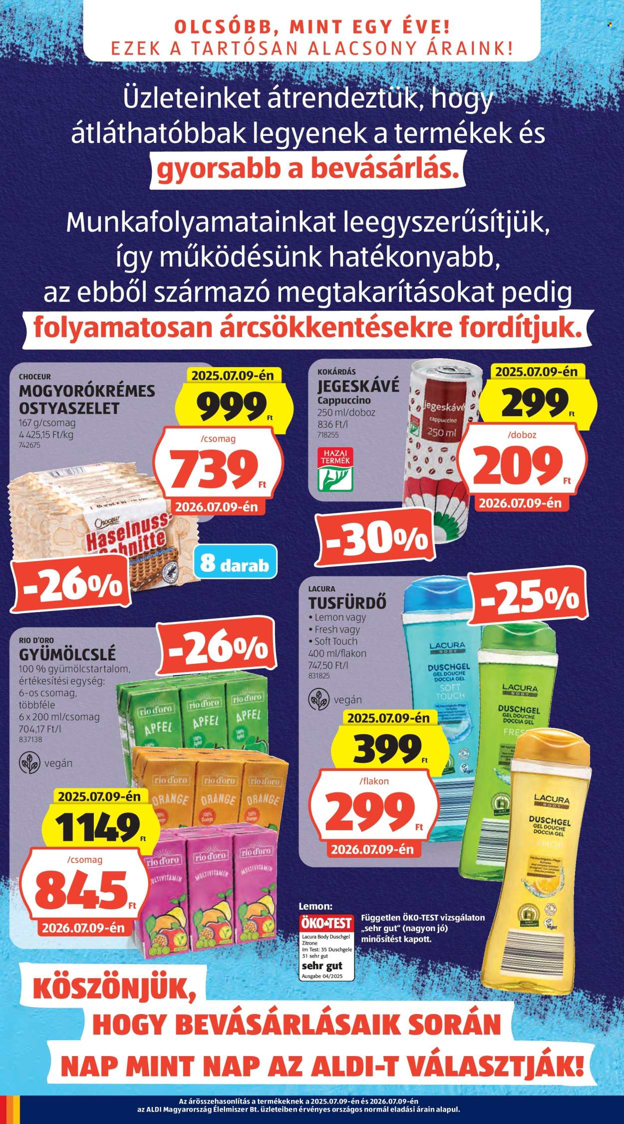 Aldi akciós újság érvényes:  - 2026.07.09 - 2026.07.15. 4. oldal Oldal 4