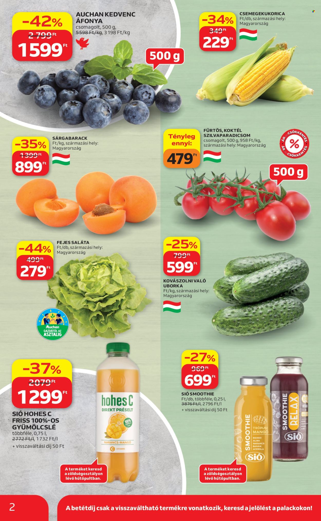 Auchan akciós újság érvényes:  - 2026.07.09 - 2026.07.15. 2. oldal Oldal 2