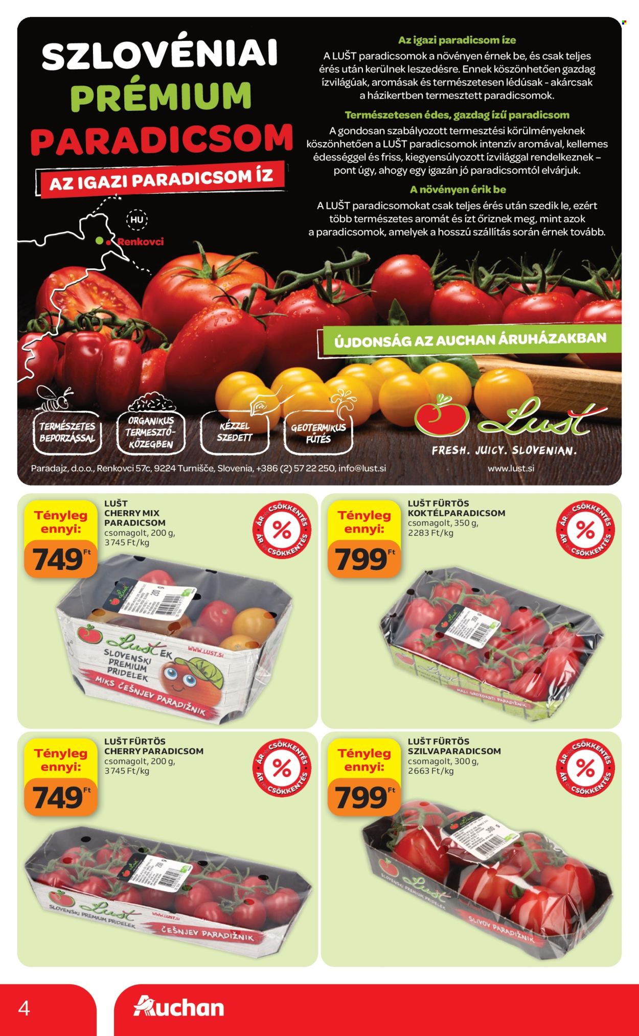 Auchan akciós újság érvényes:  - 2026.07.09 - 2026.07.15. 4. oldal Oldal 4