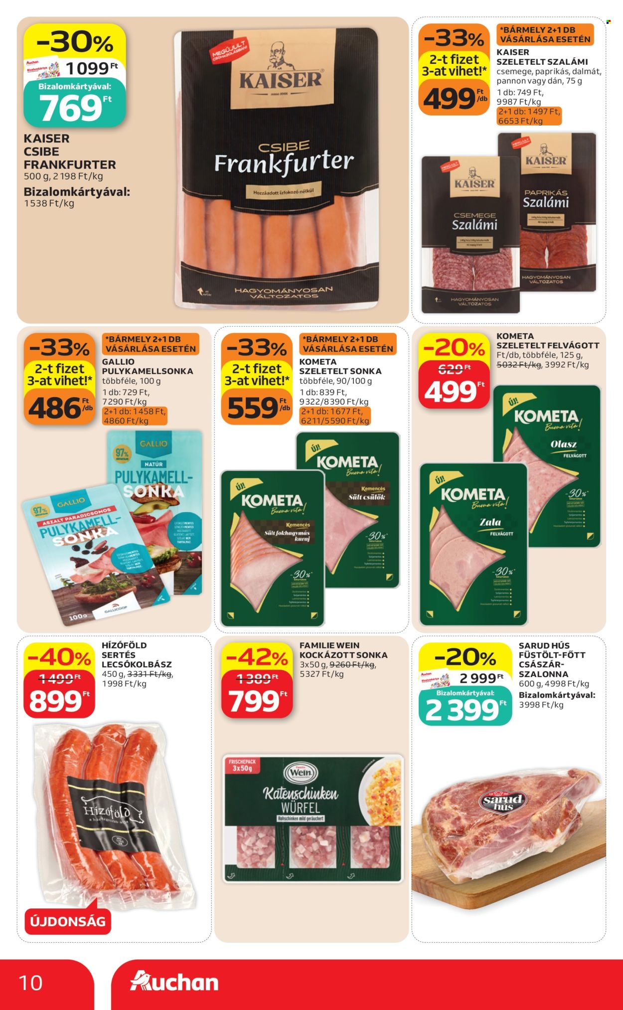 Auchan akciós újság érvényes:  - 2026.07.09 - 2026.07.15. 10. oldal Oldal 10