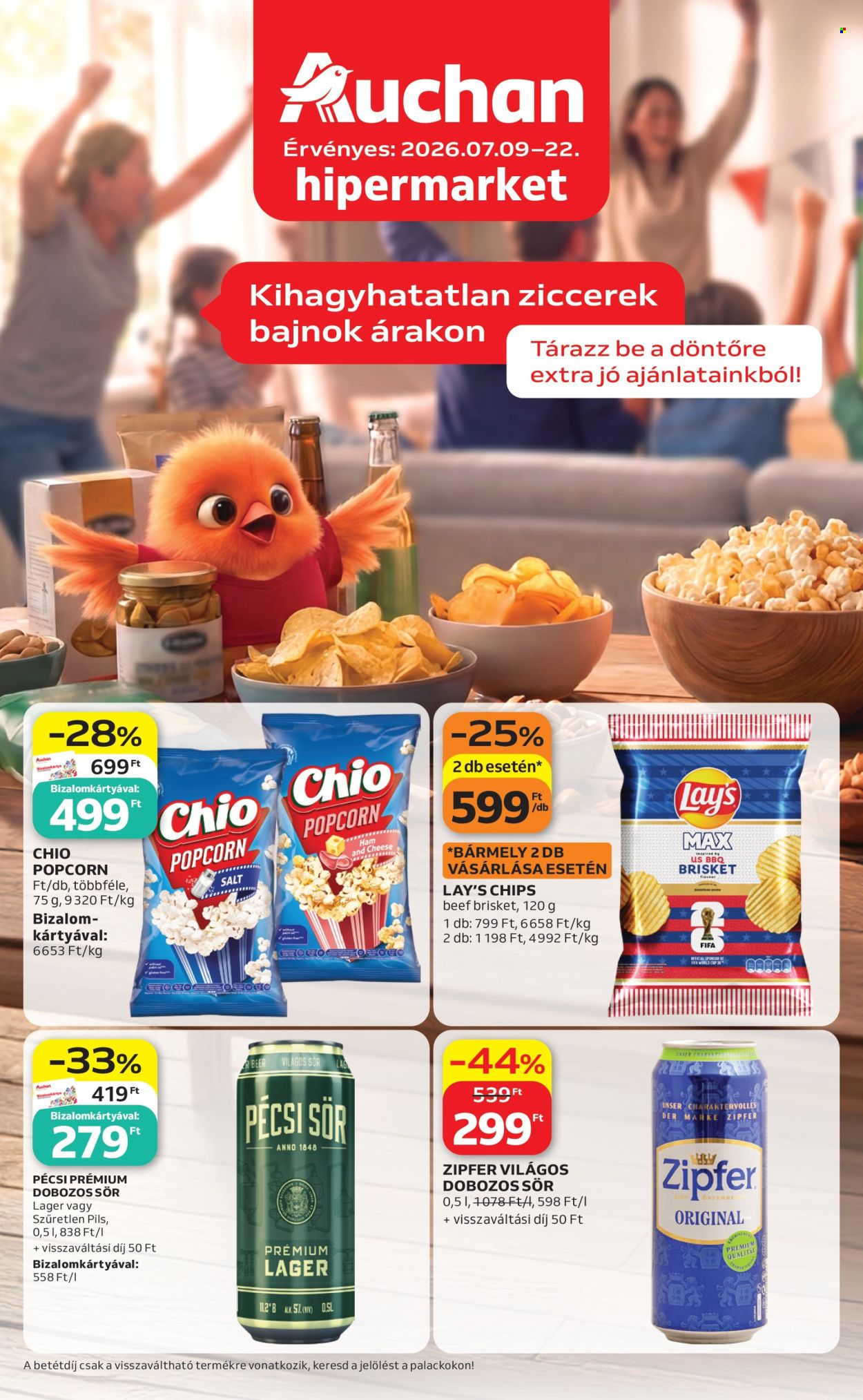 Auchan akciós újság érvényes:  - 2026.07.09 - 2026.07.22. 1. oldal Oldal 1