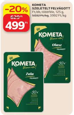 Kométa szeletelt felvágott