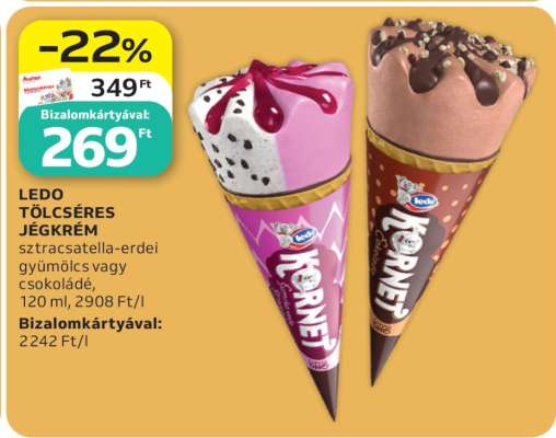 Ledo Tölcséres Jégkrém