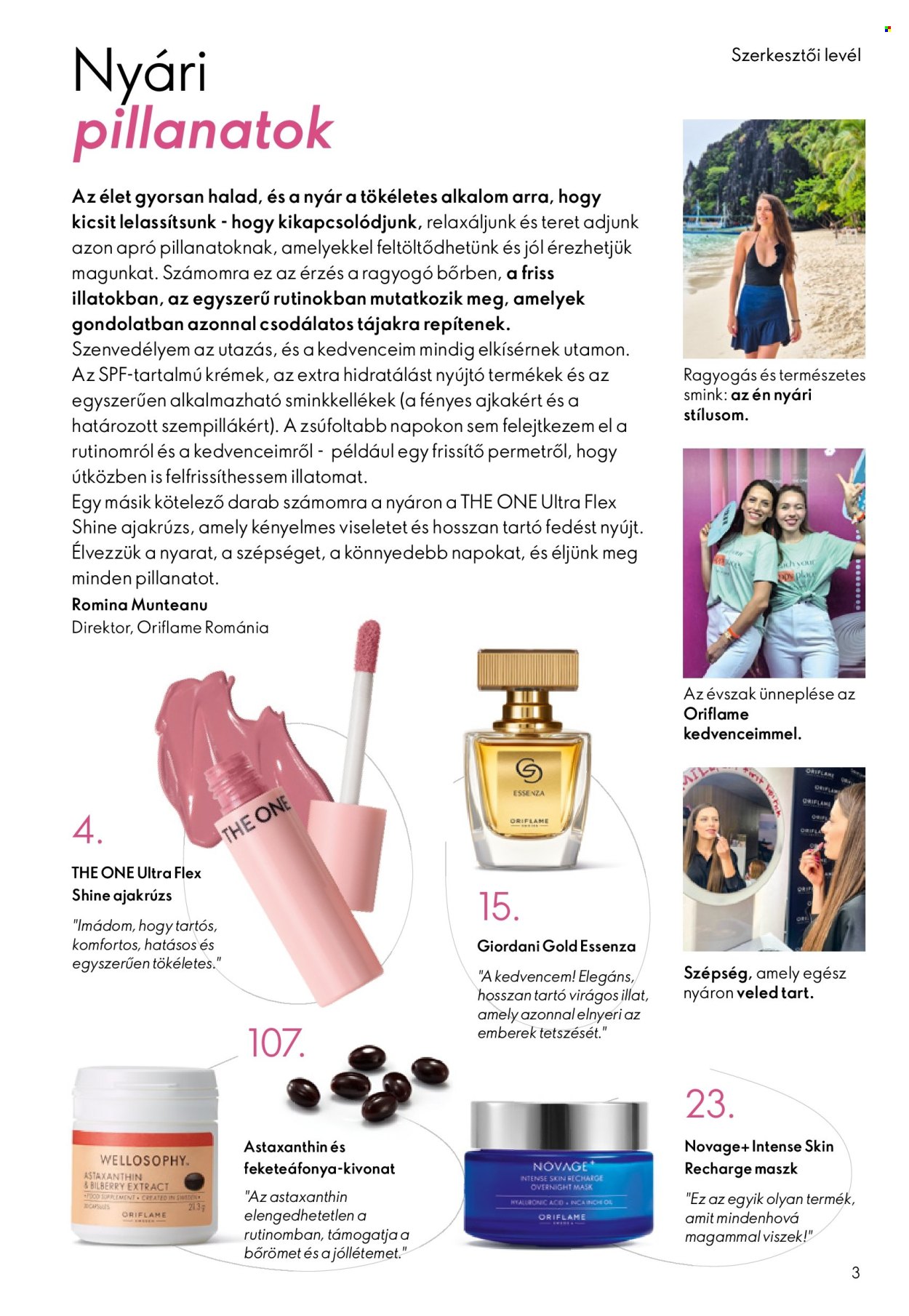 Oriflame akciós újság érvényes:  - 2026.07.08 - 2026.07.28. 3. oldal Oldal 3