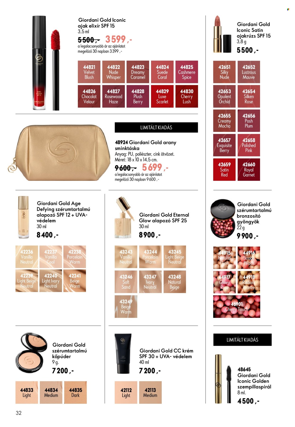 Oriflame akciós újság érvényes:  - 2026.07.08 - 2026.07.28. 32. oldal Oldal 32
