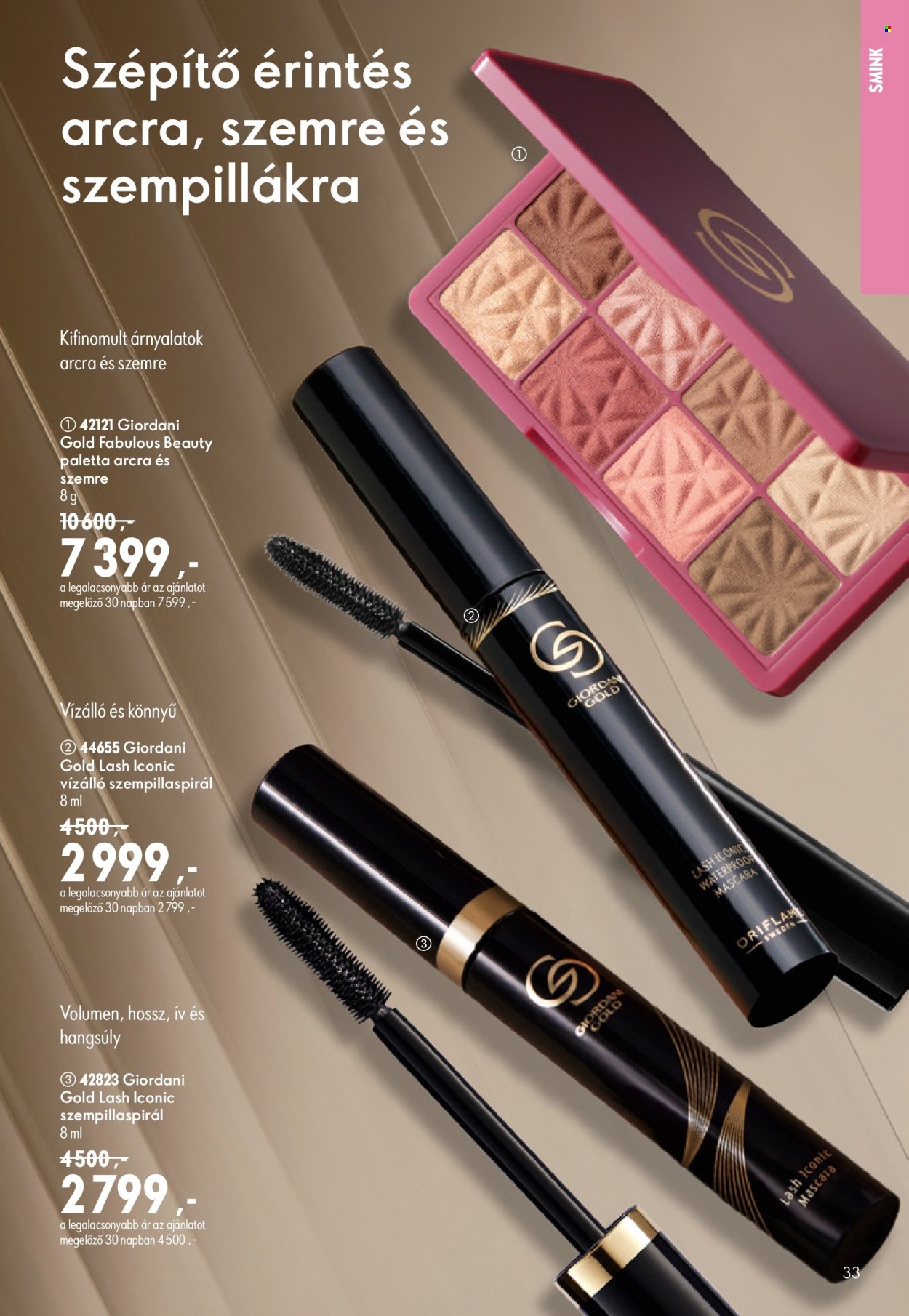 Oriflame akciós újság érvényes:  - 2026.07.08 - 2026.07.28. 33. oldal Oldal 33