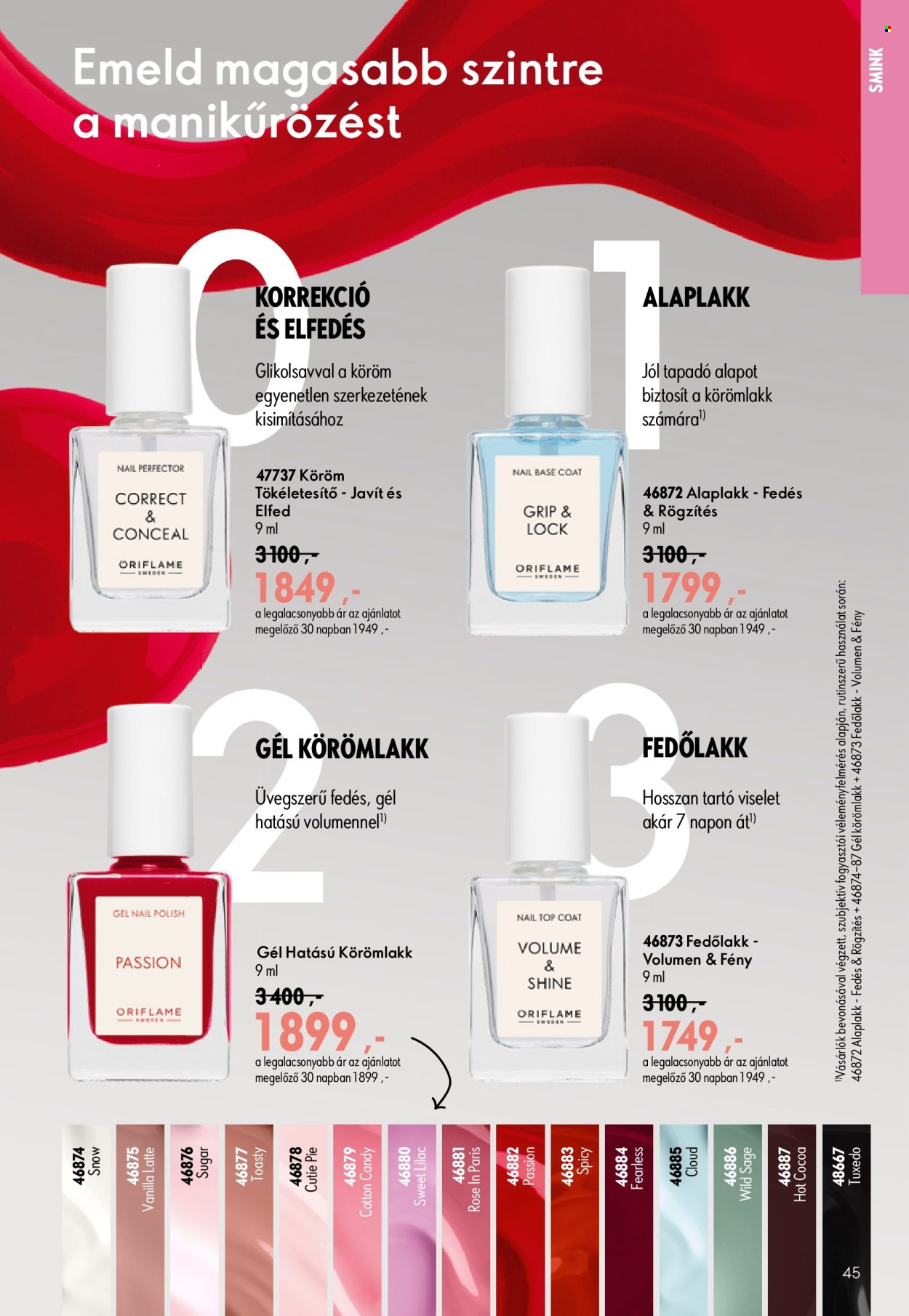 Oriflame akciós újság érvényes:  - 2026.07.08 - 2026.07.28. 45. oldal Oldal 45