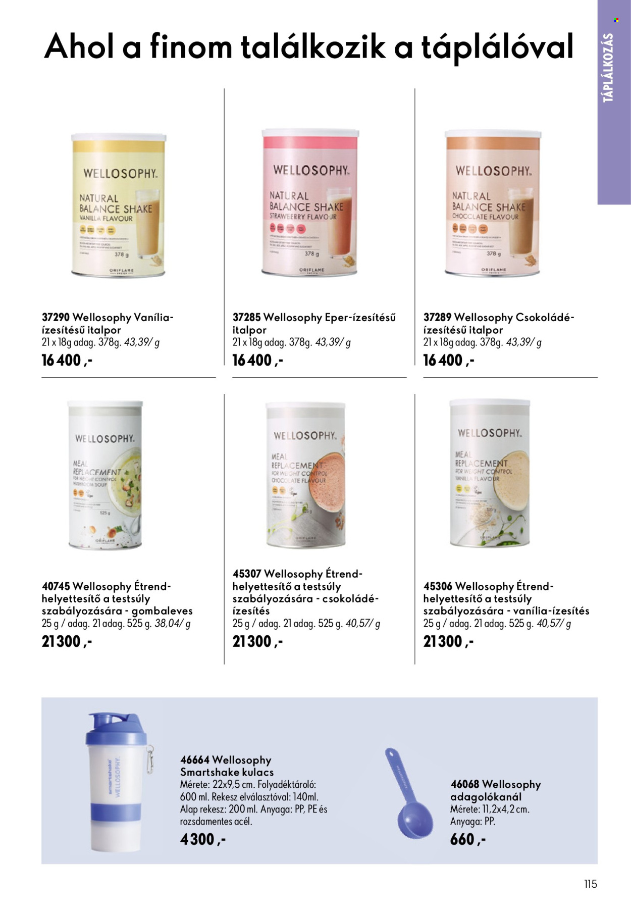 Oriflame akciós újság érvényes:  - 2026.07.08 - 2026.07.28. 115. oldal Oldal 115