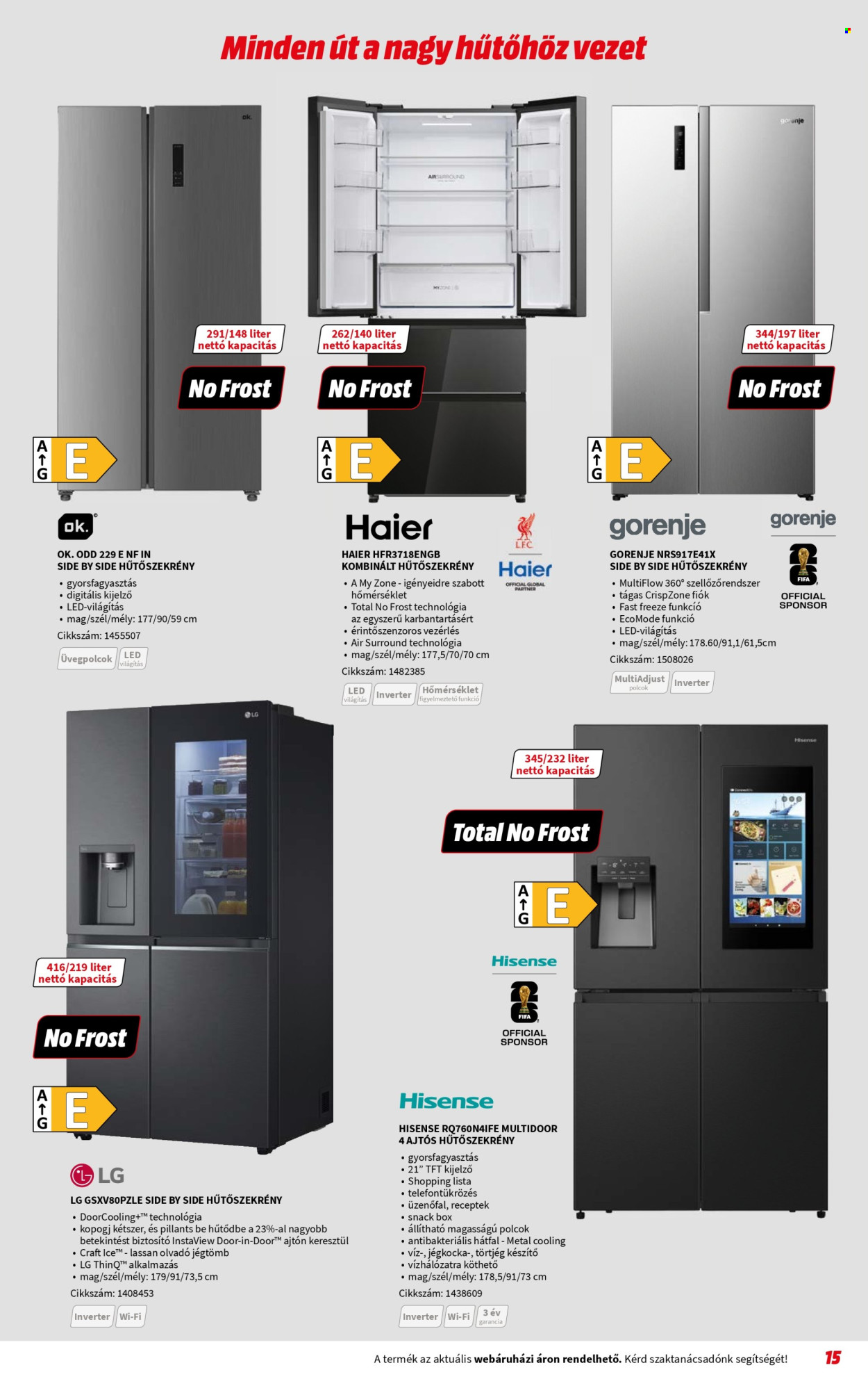 MediaMarkt akciós újság érvényes:  - 2026.07.08 - 2026.07.31. 15. oldal Oldal 15